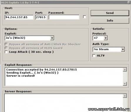 HLDS exploit 2012 / Jo's (Win32)