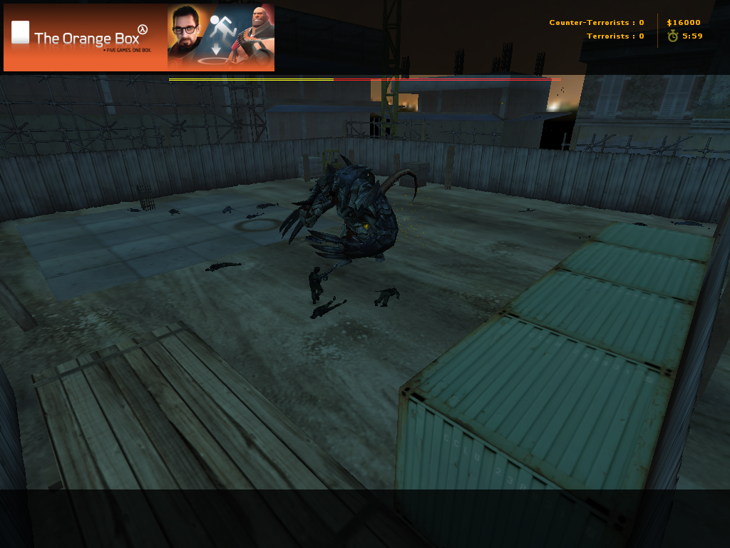 zs_deadend_arena_gamma карта для Zombie Scenario, Counter Strike 1.6