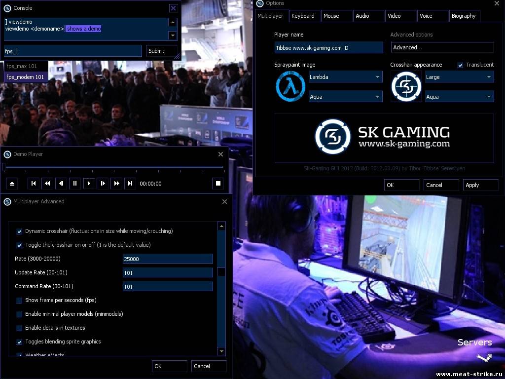 SK-Gaming GUI для Counter Strike 1.6